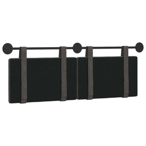 Κρεμαστό Κεφαλάρι Επιτοίχιο Μαύρο 150 x 55 x 5 εκ Αντίκα PU - Pakobazaar
