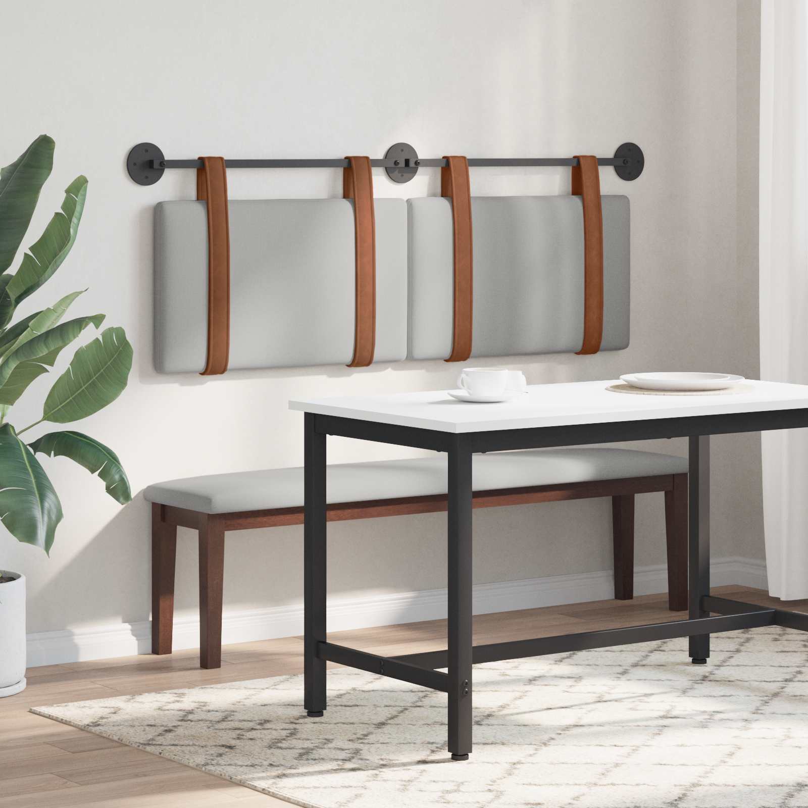 Κρεμαστό Κεφαλάρι Σκίουρος Γκρί 140 x 40 cm Επεξεργασμένο ξύλο - Pakobazaar