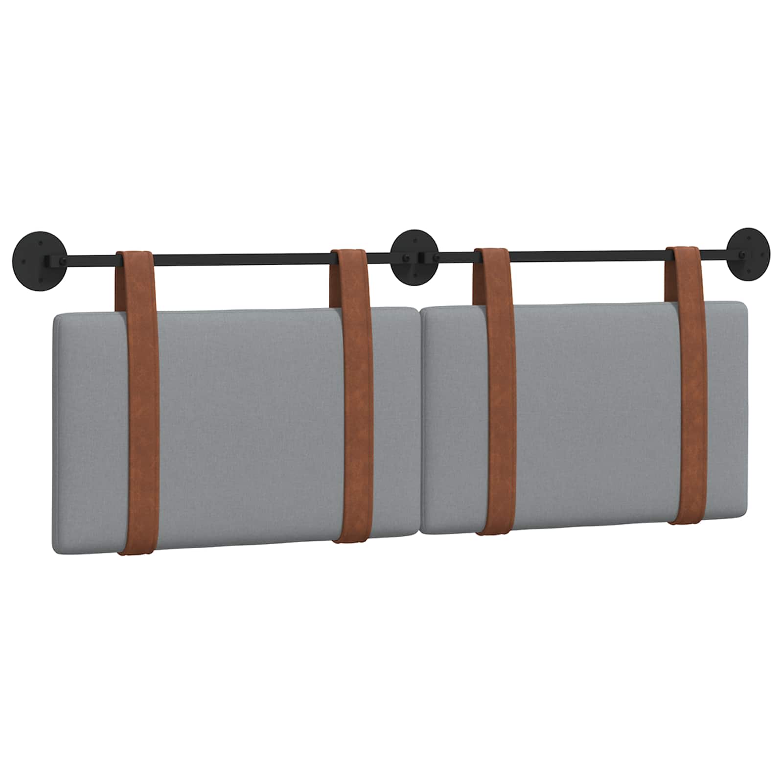 Κρεμαστό Κεφαλάρι Ανοιχτό γκρι 140 x 40 cm Επεξεργασμένο ξύλο - Pakobazaar