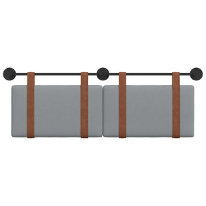 Κρεμαστό Κεφαλάρι Ανοιχτό γκρι 140 x 40 cm Επεξεργασμένο ξύλο - Pakobazaar