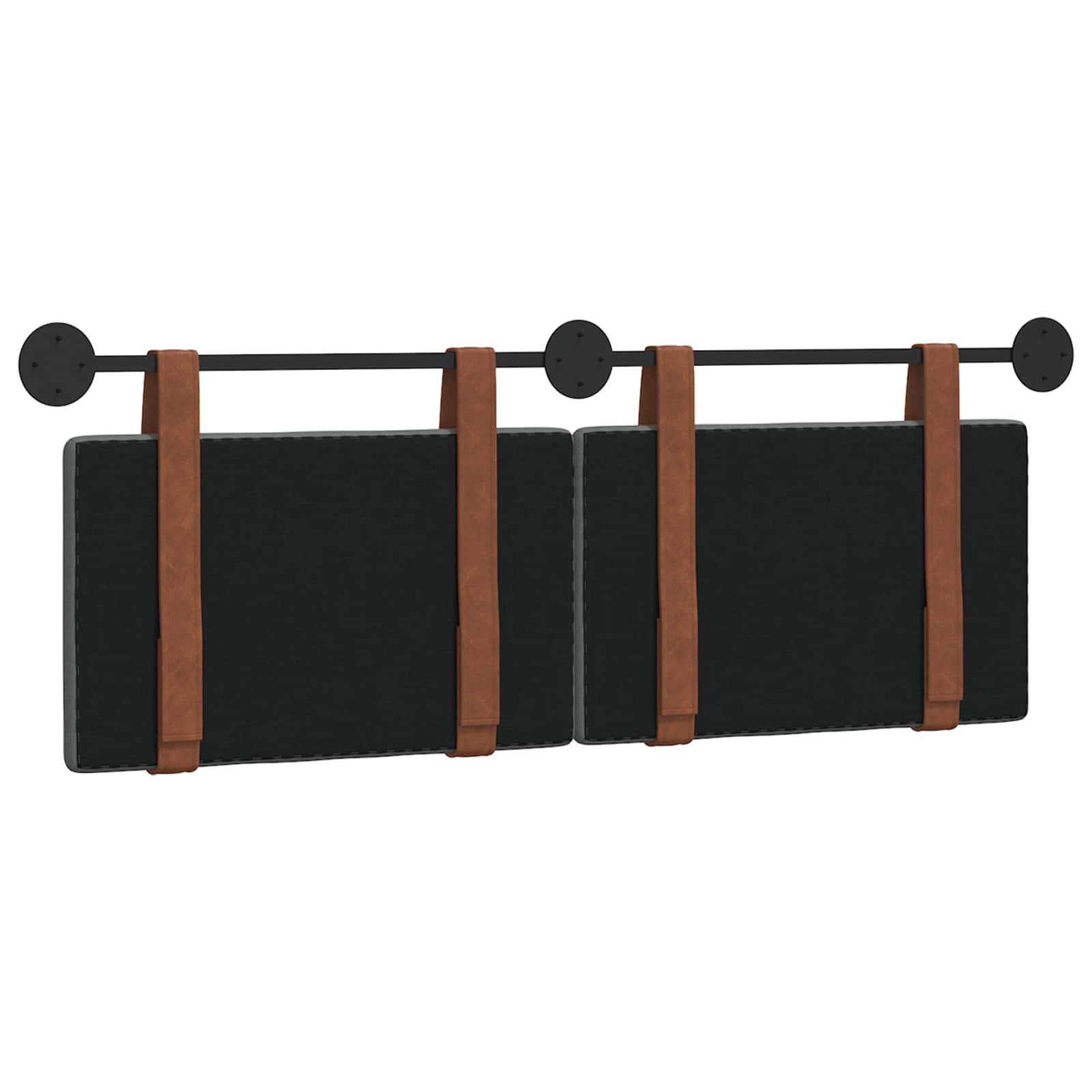 Κρεμαστό Κεφαλάρι Σκούρο Γκρι 140 x 40 cm Επεξεργασμένο ξύλο - Pakobazaar