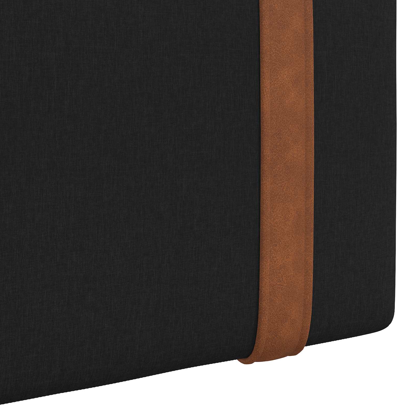 Κρεμαστό Κεφαλάρι Μαύρο 140 x 40 cm Επεξεργασμένο ξύλο - Pakobazaar