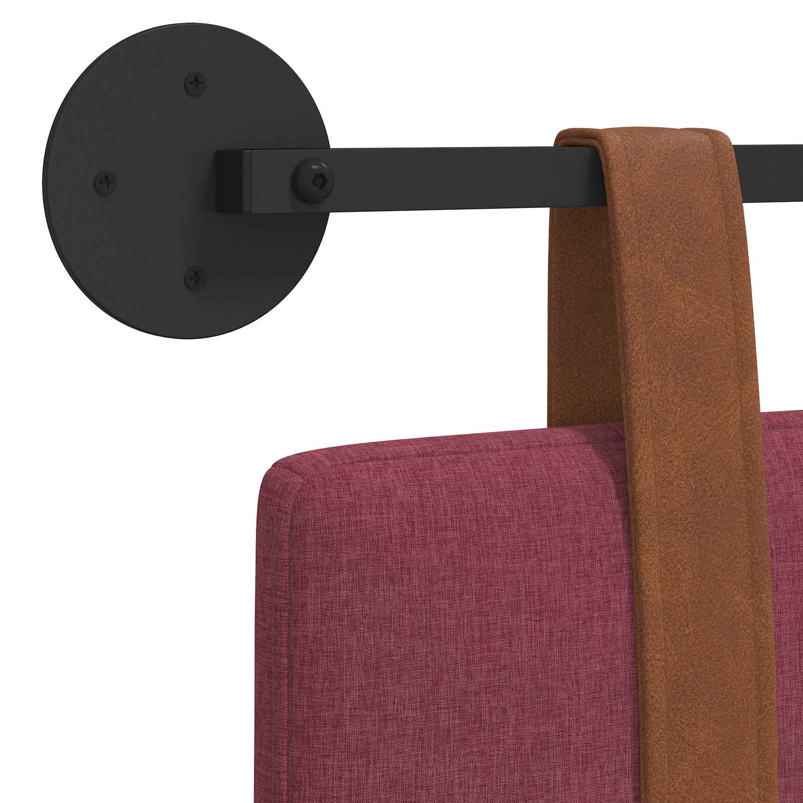 Κρεμαστό Κεφαλάρι Κόκκινο 140 x 40 cm Επεξεργασμένο ξύλο - Pakobazaar