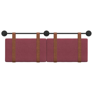 Κρεμαστό Κεφαλάρι Κόκκινο 140 x 40 cm Επεξεργασμένο ξύλο - Pakobazaar