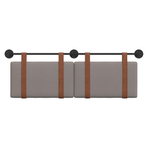 Κρεμαστό Κεφαλάρι Taupe 140 x 40 cm Επεξεργασμένο ξύλο - Pakobazaar
