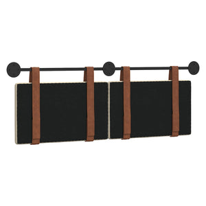 Κρεμαστό Κεφαλάρι Επιτοίχιο Κρεμ 140 x 40 cm Επεξεργασμένο ξύλο - Pakobazaar