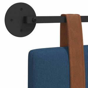 Κρεμαστό Κεφαλάρι Επιτοίχιο Μπλε 140 x 40 cm Επεξεργασμένο ξύλο - Pakobazaar