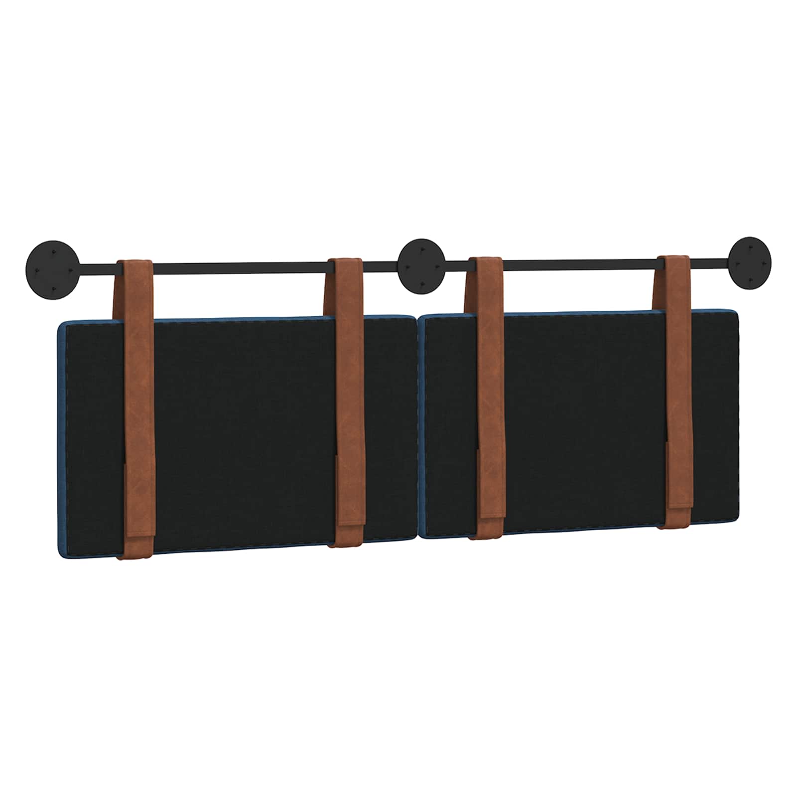 Κρεμαστό Κεφαλάρι Επιτοίχιο Μπλε 140 x 40 cm Επεξεργασμένο ξύλο - Pakobazaar