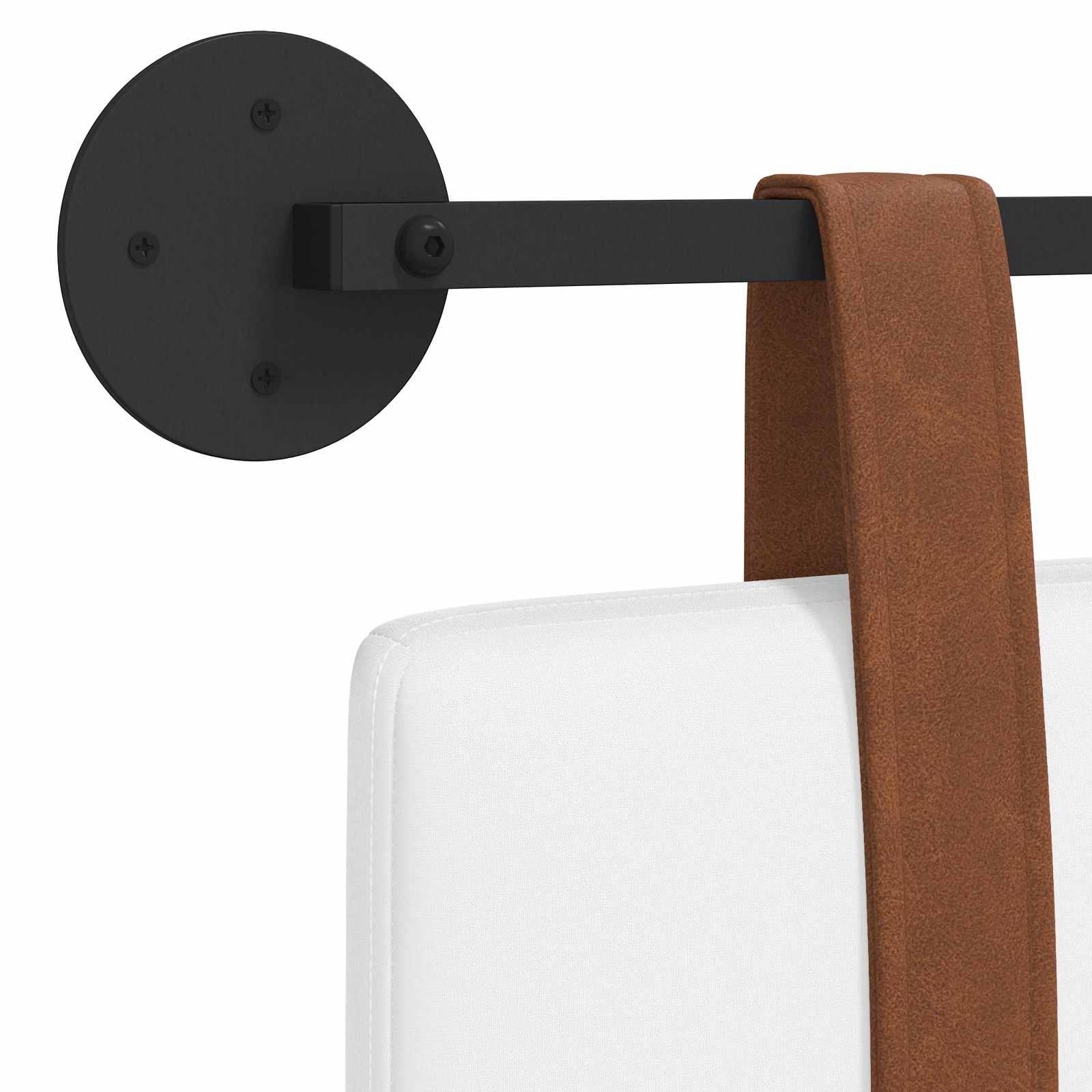 Κρεμαστό Κεφαλάρι Λευκό 140 x 40 cm Επεξεργασμένο ξύλο - Pakobazaar