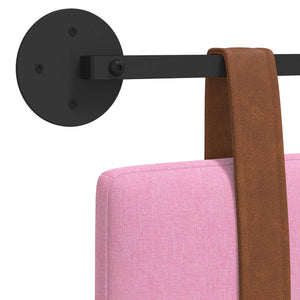 Κρεμαστό Κεφαλάρι Επιτοίχιο Ροζ 140 x 40 cm Επεξεργασμένο ξύλο - Pakobazaar