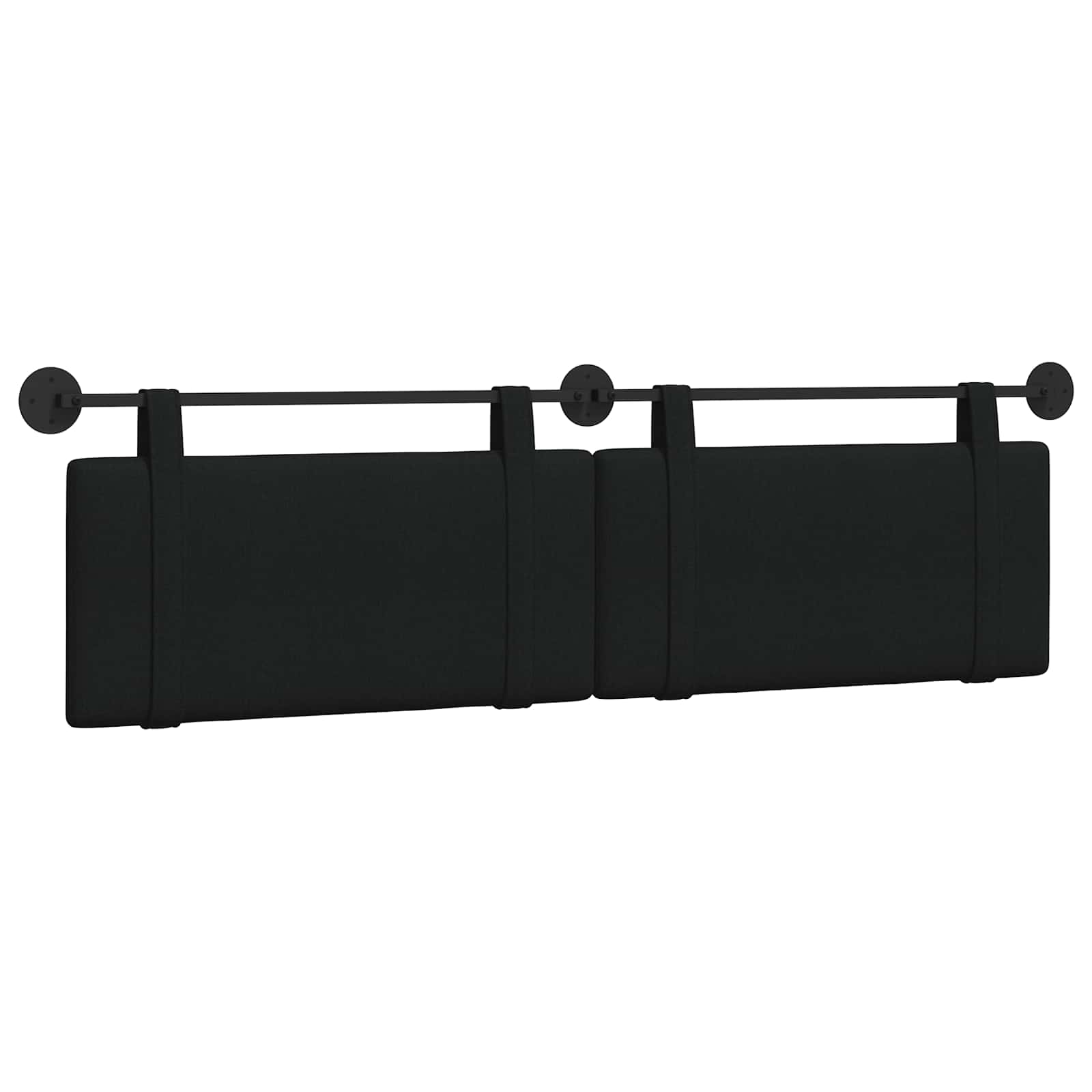 Κρεμαστό Κεφαλάρι Επιτοίχιο Μαύρο 170 x 55 x 5 εκ ύφασμα - Pakobazaar