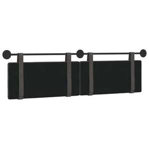 Κρεμαστό Κεφαλάρι Επιτοίχιο Μαύρο 170 x 55 x 5 εκ Αντίκα PU - Pakobazaar
