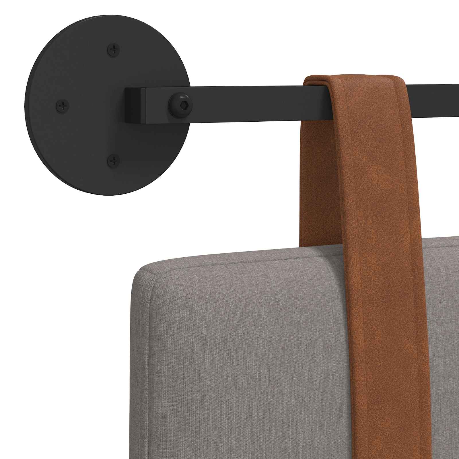 Κρεμαστό Κεφαλάρι Επιτοίχιο Taupe 170 x 55 x 5 εκ Αντίκα PU - Pakobazaar