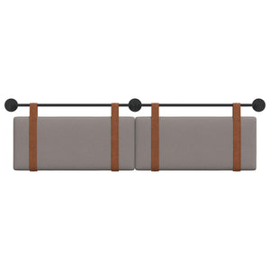 Κρεμαστό Κεφαλάρι Επιτοίχιο Taupe 170 x 55 x 5 εκ Αντίκα PU - Pakobazaar
