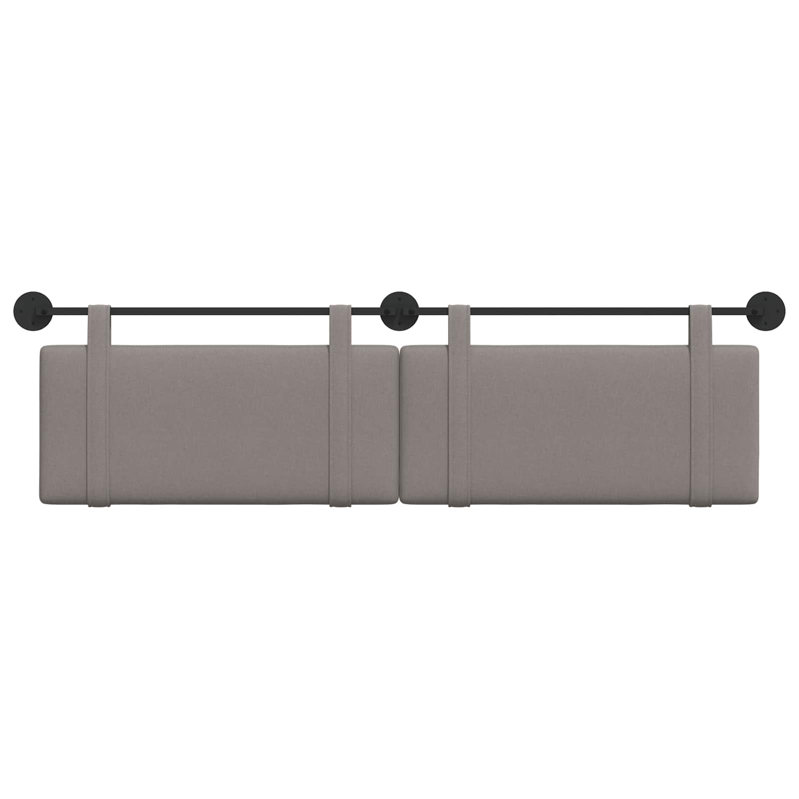 Κρεμαστό Κεφαλάρι Επιτοίχιο Taupe 190 x 55 x 5 εκ ύφασμα - Pakobazaar