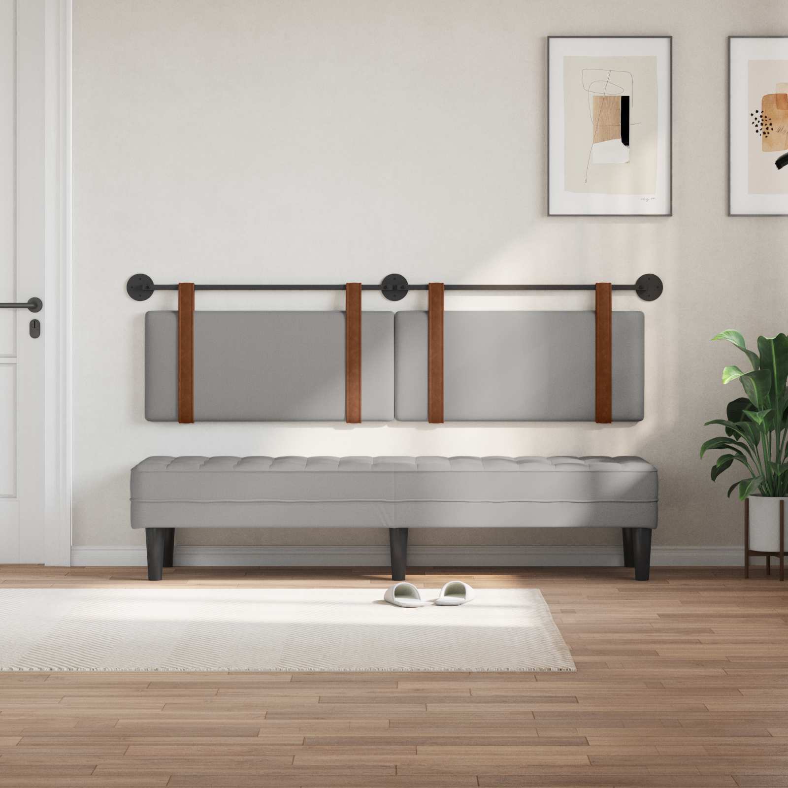 Κρεμαστό Κεφαλάρι Σκίουρος Γκρί 180 x 40 cm Επεξεργασμένο ξύλο - Pakobazaar