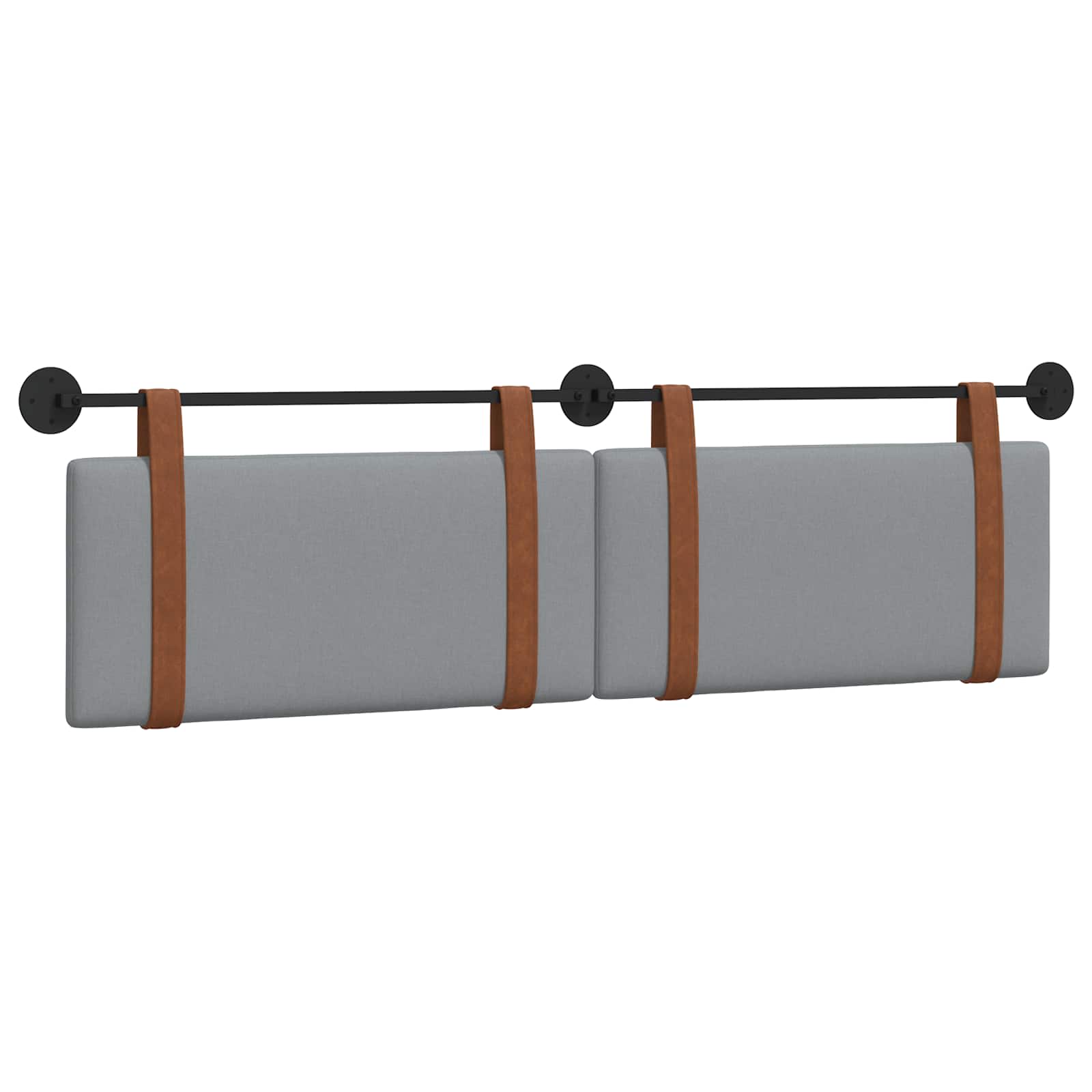 Κρεμαστό Κεφαλάρι Ανοιχτό γκρι 180 x 40 cm Επεξεργασμένο ξύλο - Pakobazaar