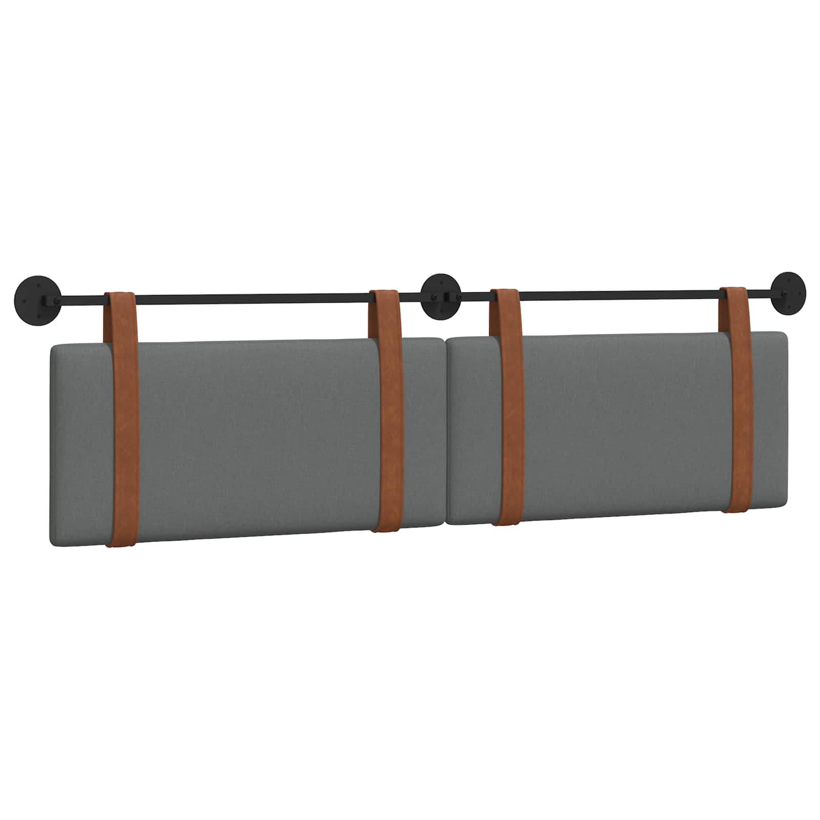 Κρεμαστό Κεφαλάρι Σκούρο Γκρι 180 x 40 cm Επεξεργασμένο ξύλο - Pakobazaar
