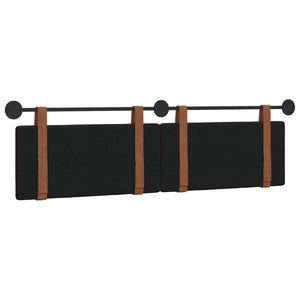 Κρεμαστό Κεφαλάρι Μαύρο 180 x 40 cm Επεξεργασμένο ξύλο - Pakobazaar