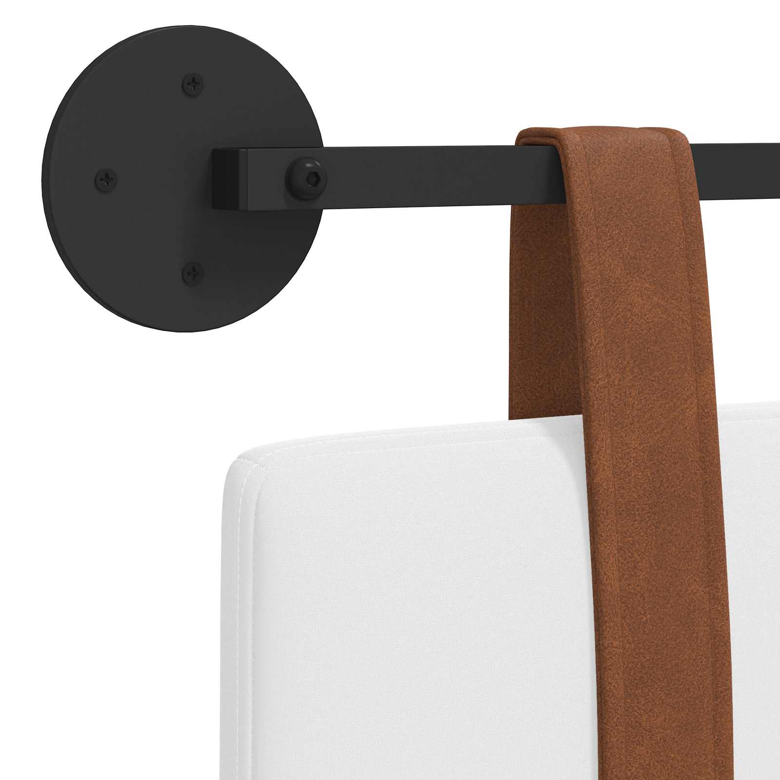 Κρεμαστό Κεφαλάρι Λευκό 180 x 40 cm Επεξεργασμένο ξύλο - Pakobazaar