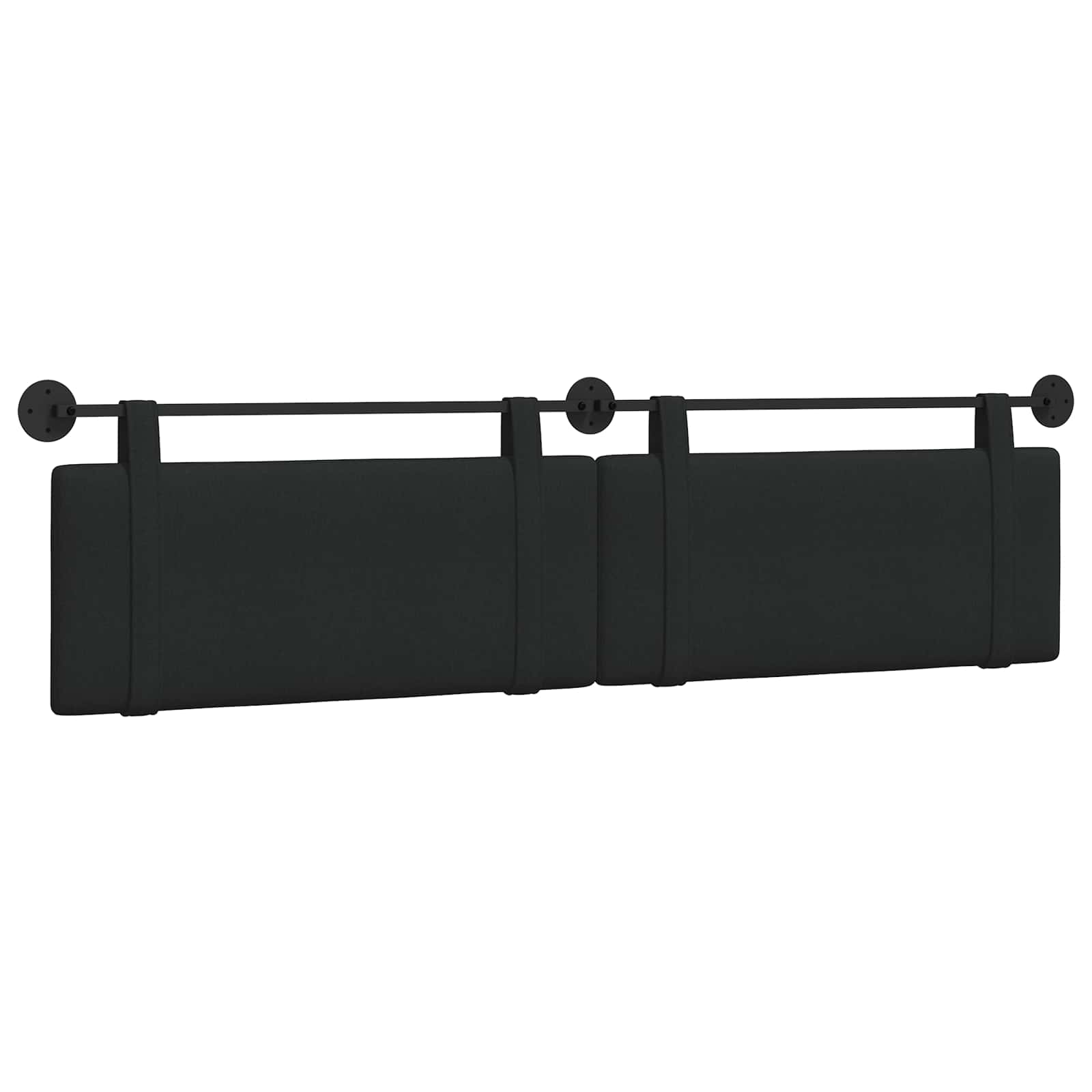 Κρεμαστό Κεφαλάρι Επιτοίχιο Μαύρο 210 x 55 x 5 εκ ύφασμα - Pakobazaar