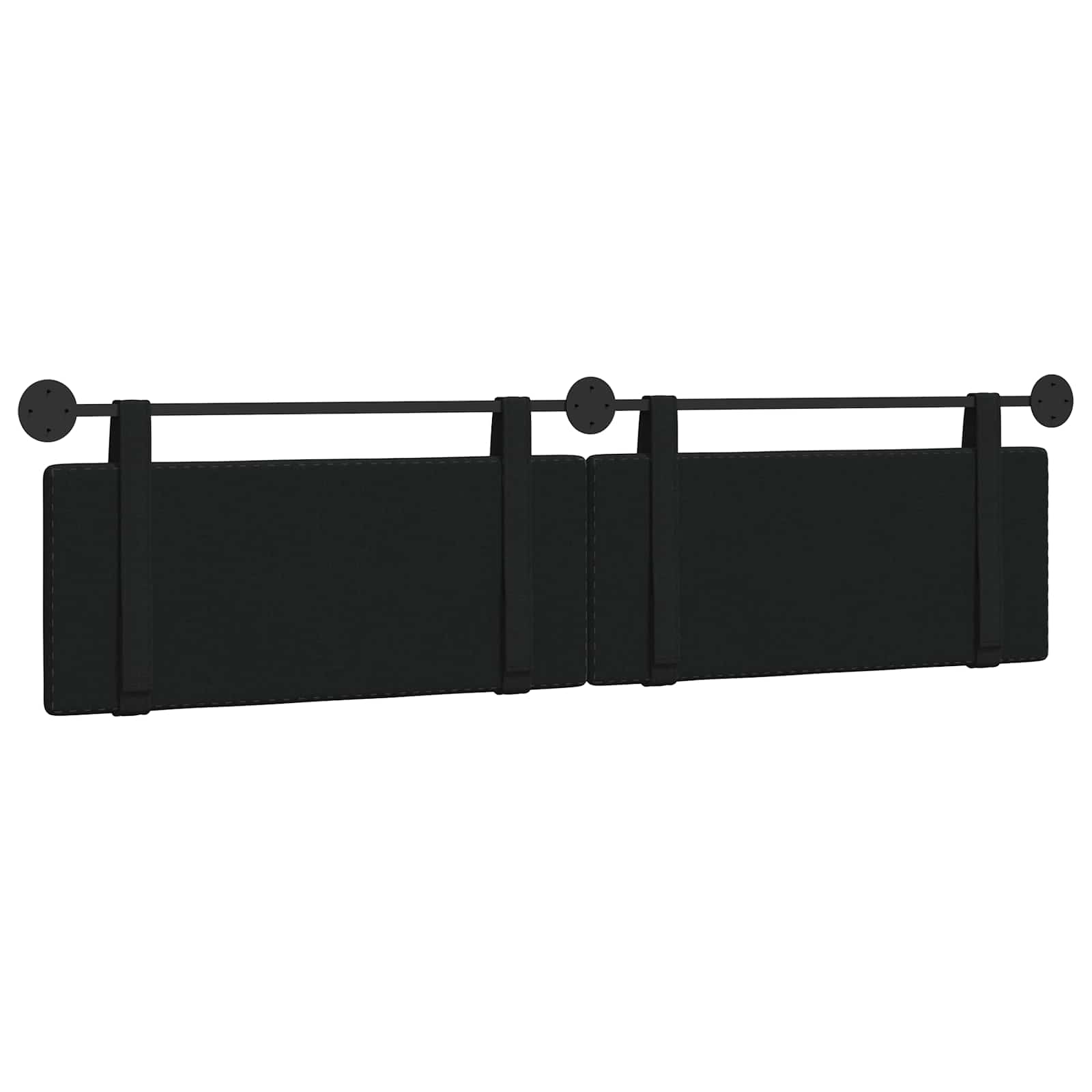 Κρεμαστό Κεφαλάρι Επιτοίχιο Μαύρο 210 x 55 x 5 εκ ύφασμα - Pakobazaar
