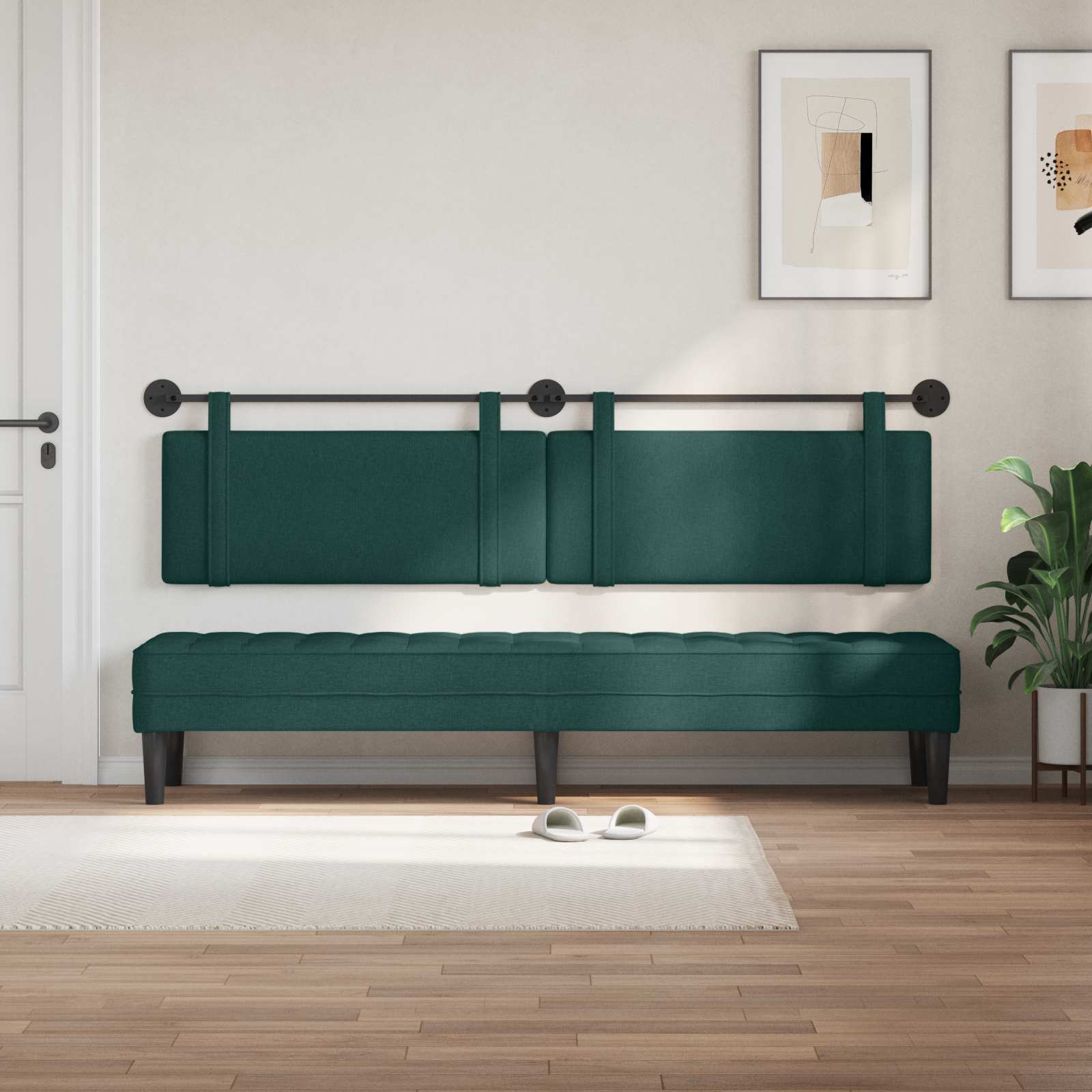 Κρεμαστό Κεφαλάρι Σκούρο Πράσινο 210 x 55 x 5 εκ ύφασμα - Pakobazaar
