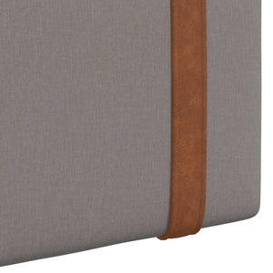 Κρεμαστό Κεφαλάρι Επιτοίχιο Taupe 210 x 55 x 5 εκ Αντίκα PU - Pakobazaar
