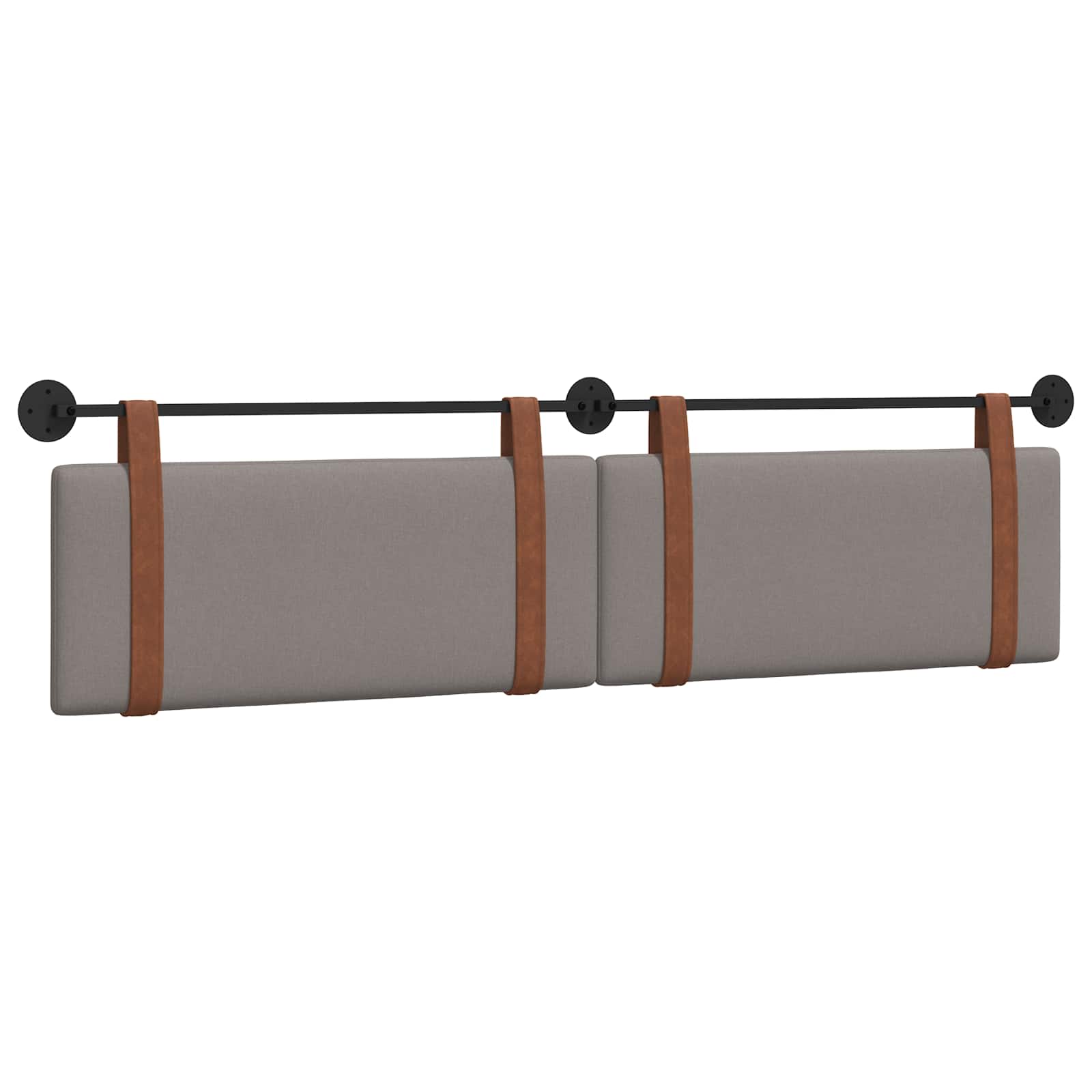 Κρεμαστό Κεφαλάρι Επιτοίχιο Taupe 210 x 55 x 5 εκ Αντίκα PU - Pakobazaar