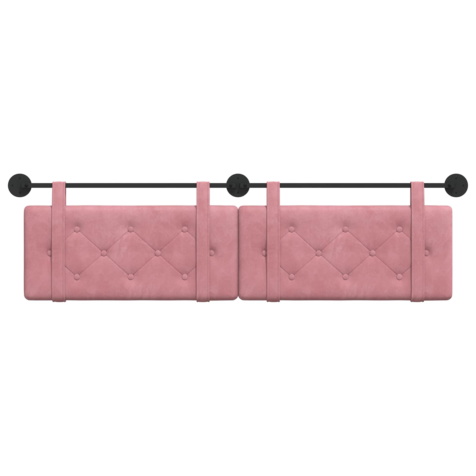 Κρεμαστό Κεφαλάρι Επιτοίχιο Ροζ 170 x 55 x 5 εκ Βελούδο - Pakobazaar