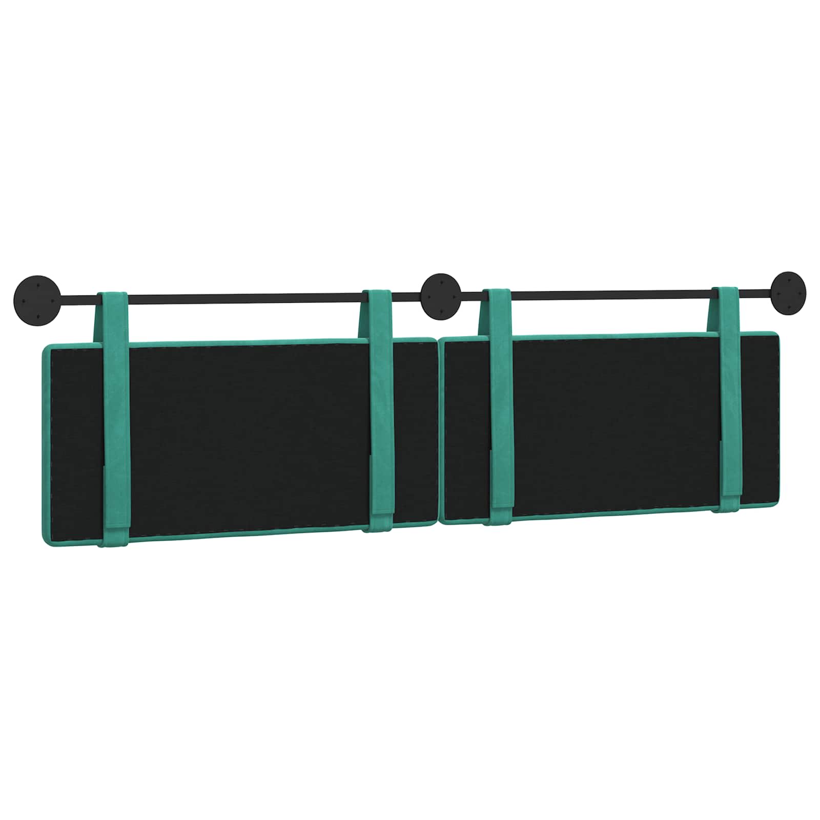 Κρεμαστό Κεφαλάρι Επιτοίχιο Τιρκουάζ 170 x 55 x 5 εκ Βελούδο - Pakobazaar