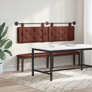 Κρεμαστό Κεφαλάρι Γυαλιστερό Καφέ 170 x 55 x 5 εκ Αντίκα PU - Pakobazaar