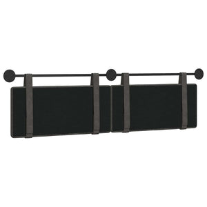 Κρεμαστό Κεφαλάρι Επιτοίχιο Μαύρο 190 x 55 x 5 εκ Αντίκα PU - Pakobazaar