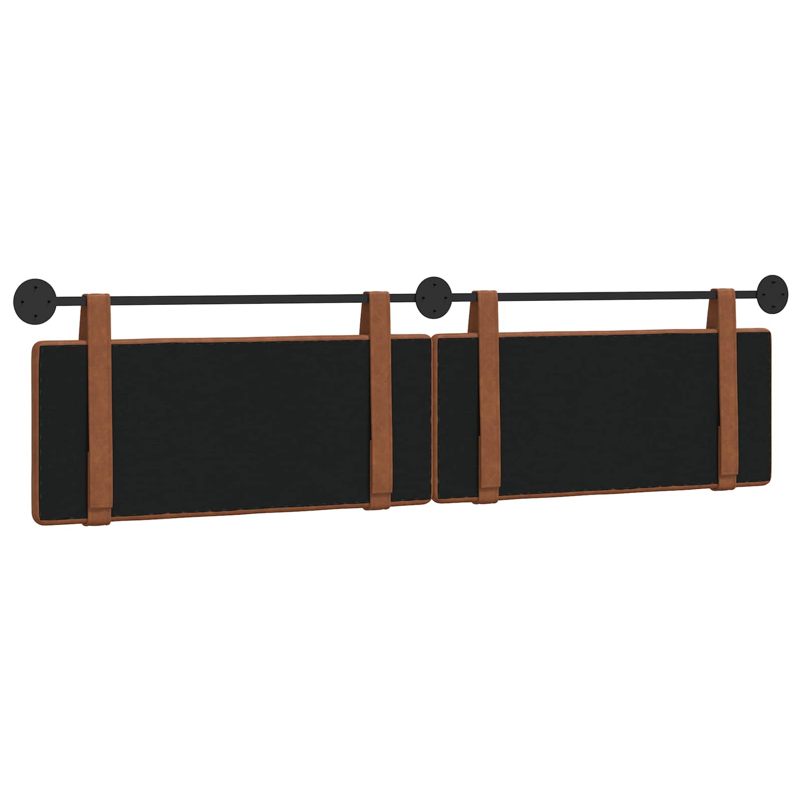 καφέ Επιτοίχιο 2 pcs Καφέ 200 x 5 x 40 εκ Πίνακας Σωματίων - Pakobazaar