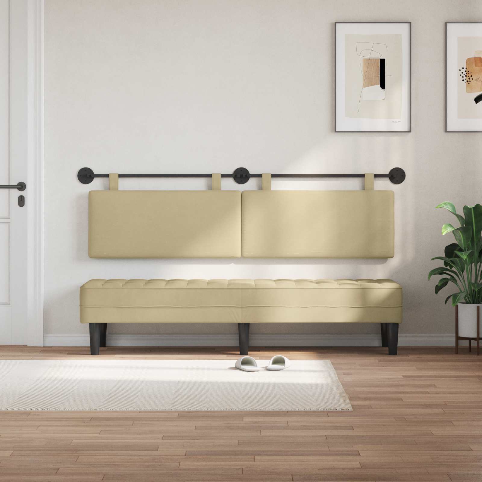 Κρεμαστό Κεφαλάρι Ανοιχτό Πράσινο Γκρι 190 x 55 x 5 εκ - Pakobazaar