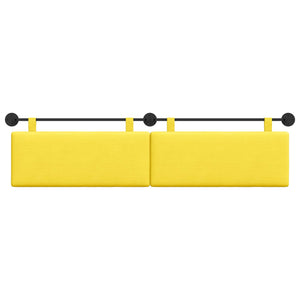 Κρεμαστό Κεφαλάρι Επιτοίχιο Απαλό Κίτρινο 210 x 55 x 5 εκ - Pakobazaar