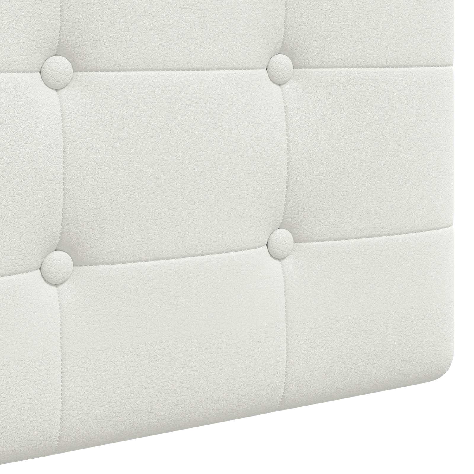 Κρεμαστό Κεφαλάρι Λευκός 100 x 55 x 5 εκ Τεχνητό Δέρμα - Pakobazaar