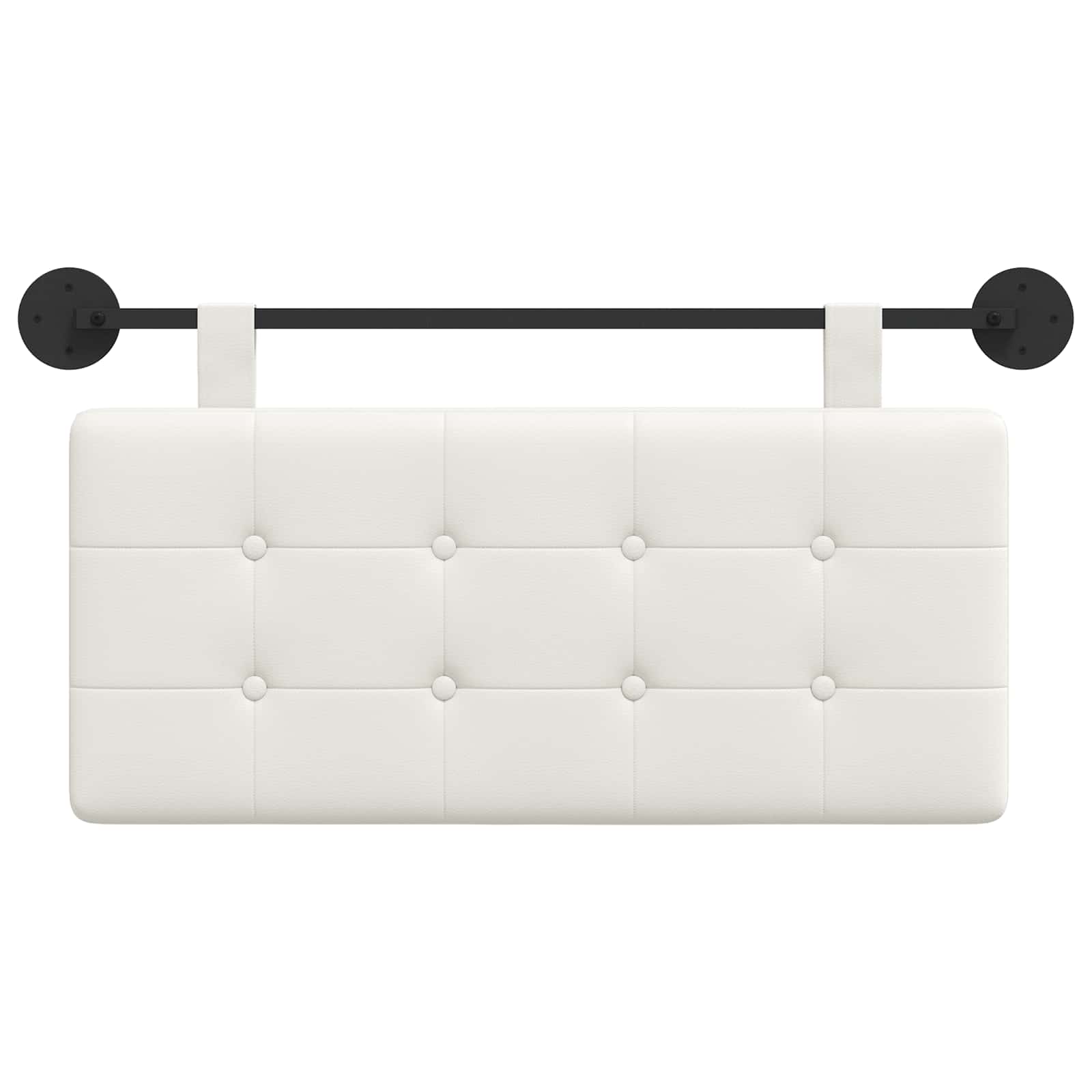 Κρεμαστό Κεφαλάρι Λευκός 100 x 55 x 5 εκ Τεχνητό Δέρμα - Pakobazaar