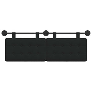 Κρεμαστό Κεφαλάρι Επιτοίχιο Μαύρο 150 x 55 x 5 εκ - Pakobazaar