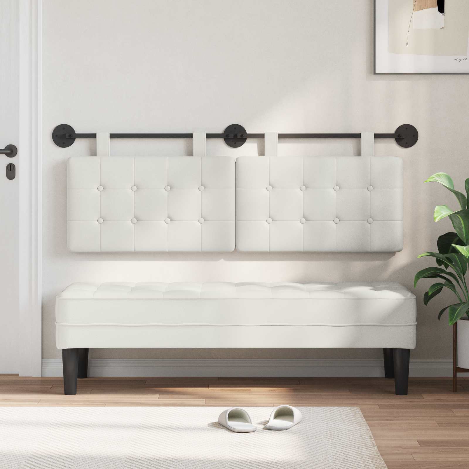 Κεφαλάρι κρεβατιού κρεμαστό Τεχνητό Δέρμα - Pakobazaar