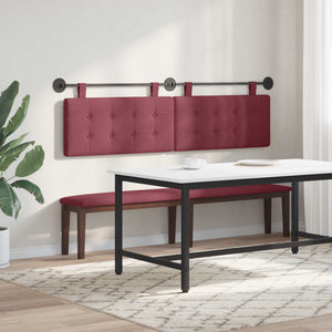 Κρεμαστό Κεφαλάρι Επιτοίχιο Κόκκινο 190 x 55 x 5 εκ ύφασμα - Pakobazaar