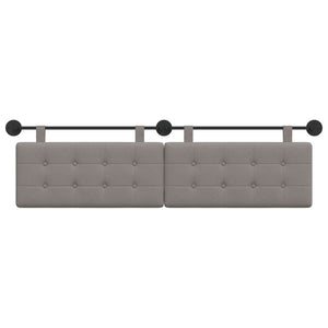 Κρεμαστό Κεφαλάρι Επιτοίχιο Taupe 190 x 55 x 5 εκ ύφασμα - Pakobazaar