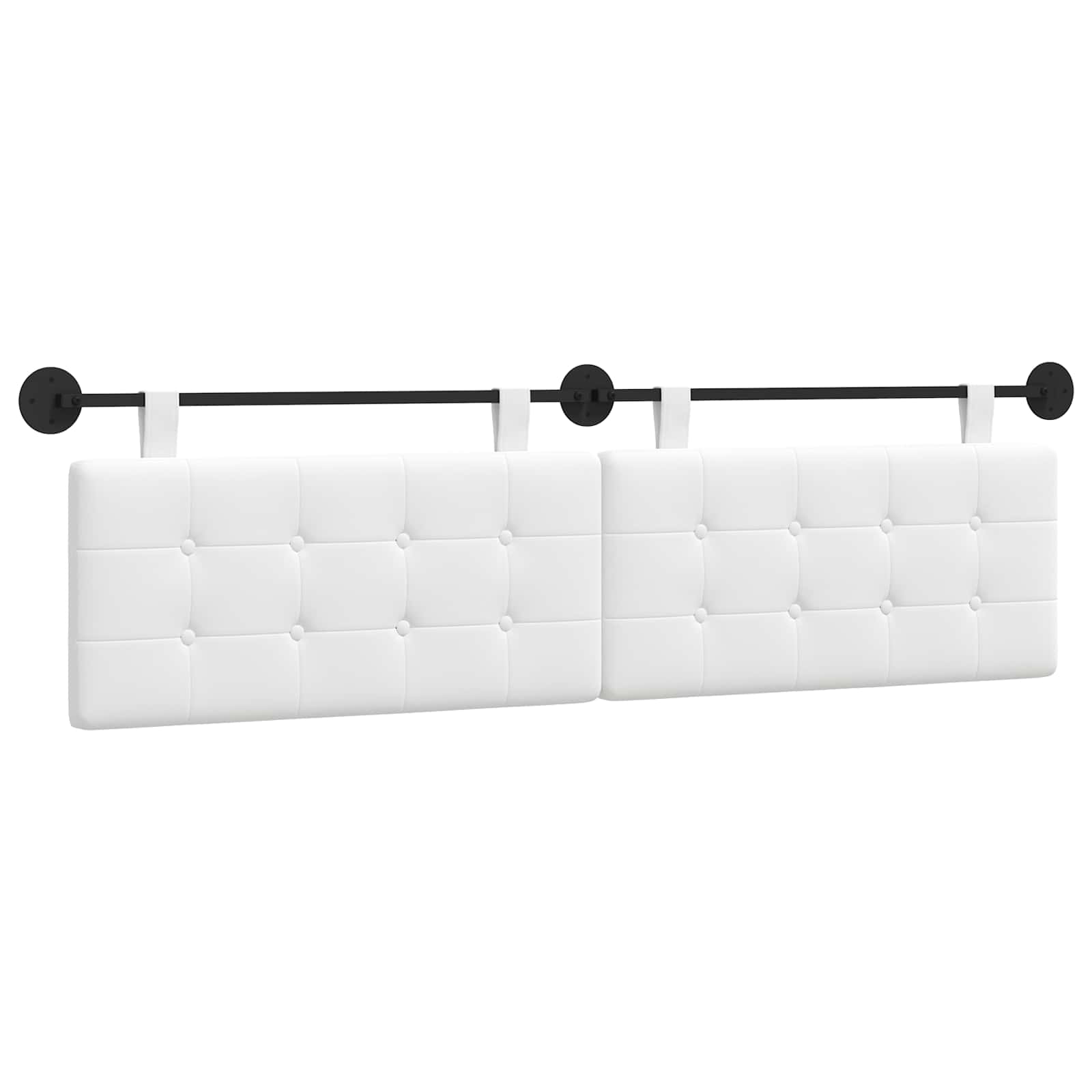 Κρεμαστό Κεφαλάρι Επιτοίχιο Λευκός 190 x 55 x 5 εκ ύφασμα - Pakobazaar