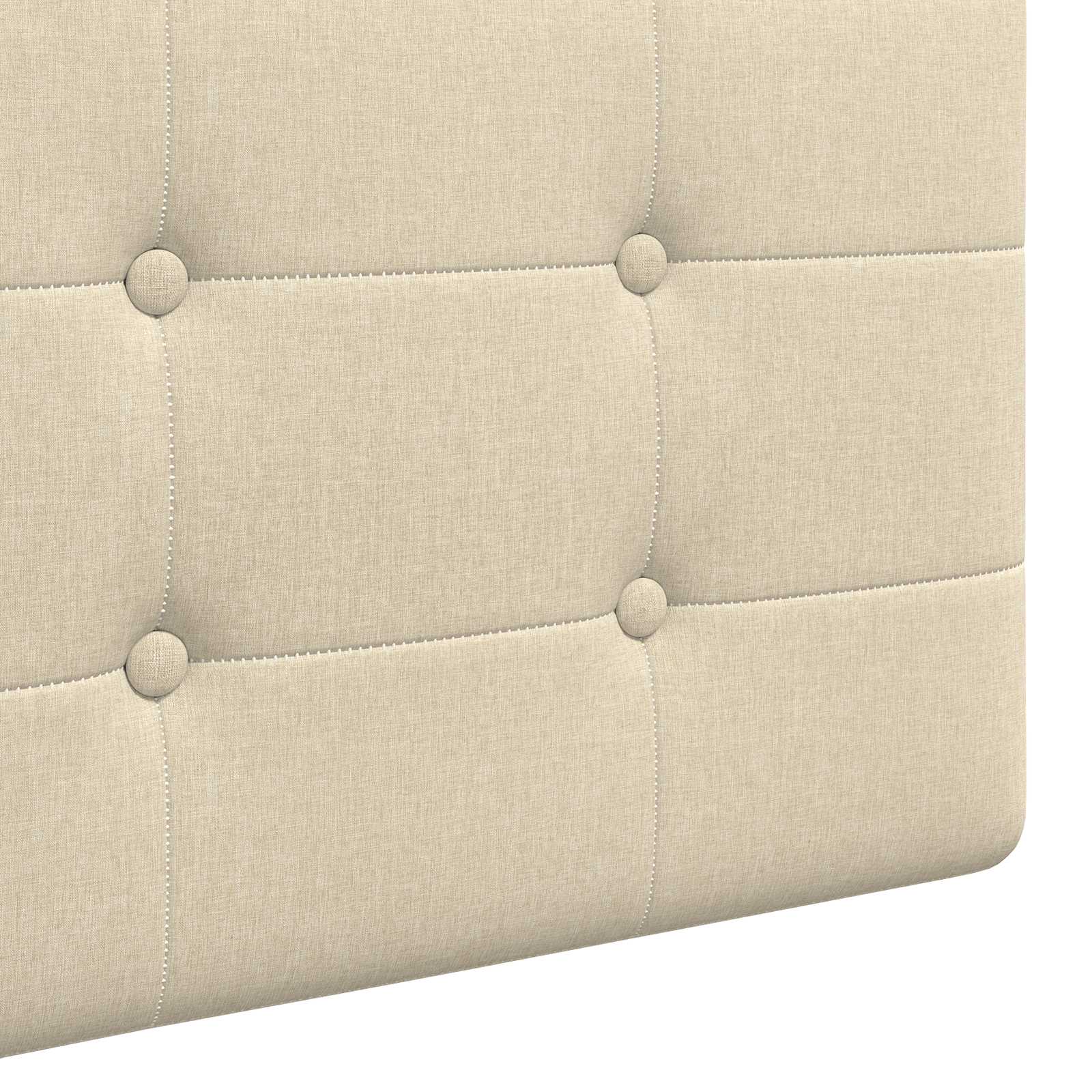 Κρεμαστό Κεφαλάρι Επιτοίχιο Κρεμ 210 x 55 x 5 εκ - Pakobazaar