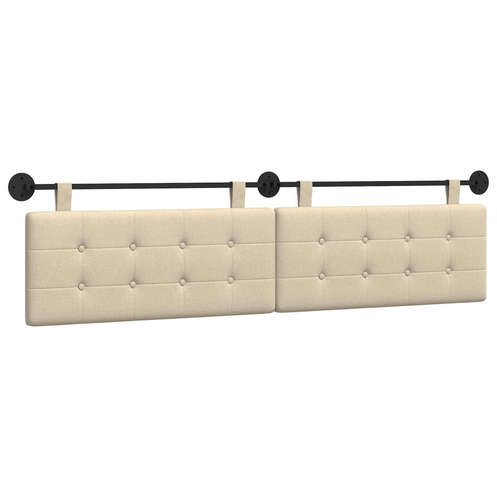 Κρεμαστό Κεφαλάρι Επιτοίχιο Κρεμ 210 x 55 x 5 εκ - Pakobazaar