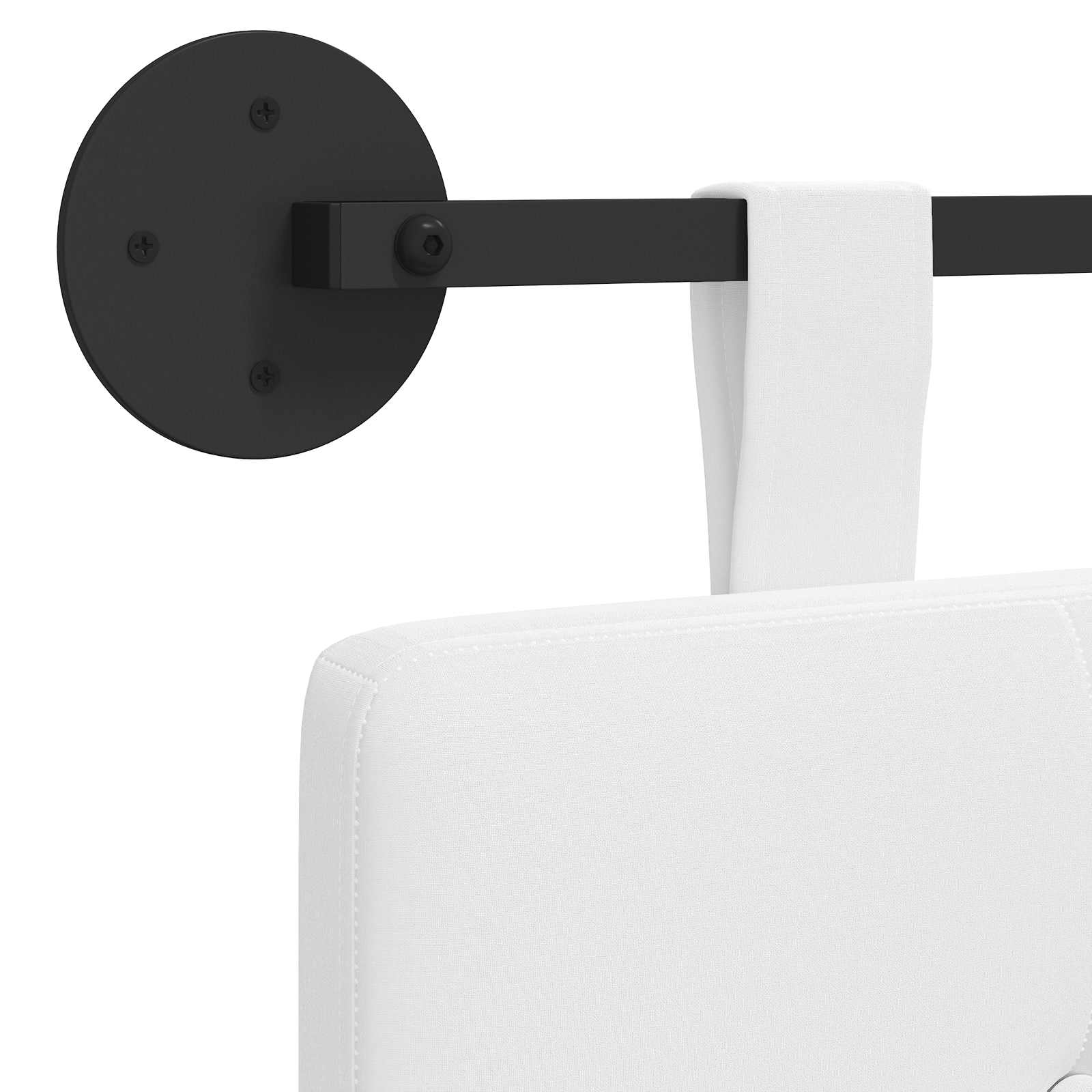 Κρεμαστό Κεφαλάρι Επιτοίχιο Λευκός 210 x 55 x 5 εκ - Pakobazaar