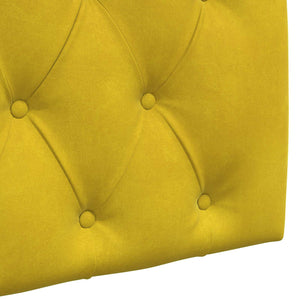 Κρεμαστό Κεφαλάρι Επιτοίχιο Κίτρινο 90 x 55 x 7 εκ Βελούδο - Pakobazaar