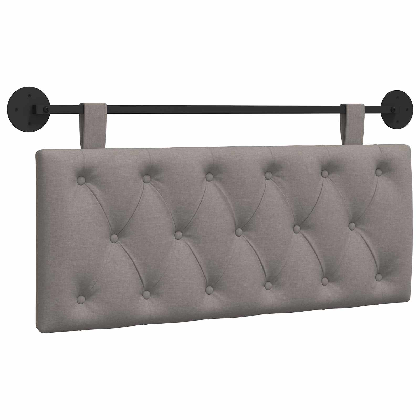 Κρεμαστό Κεφαλάρι Επιτοίχιο Taupe 110 x 55 x 7 εκ ύφασμα - Pakobazaar