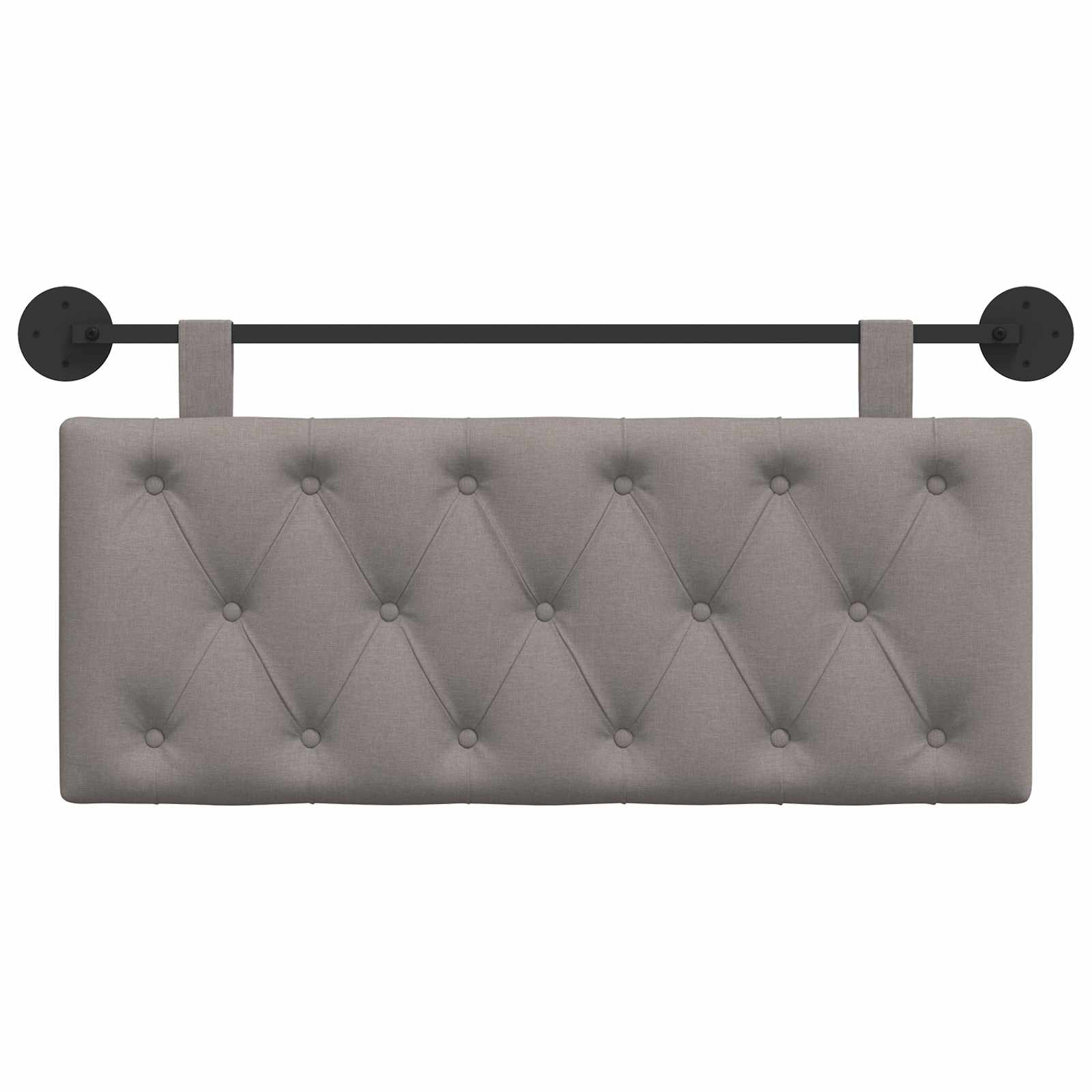 Κρεμαστό Κεφαλάρι Επιτοίχιο Taupe 110 x 55 x 7 εκ ύφασμα - Pakobazaar