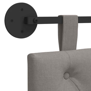 Κρεμαστό Κεφαλάρι Επιτοίχιο Taupe 130 x 55 x 7 εκ ύφασμα - Pakobazaar